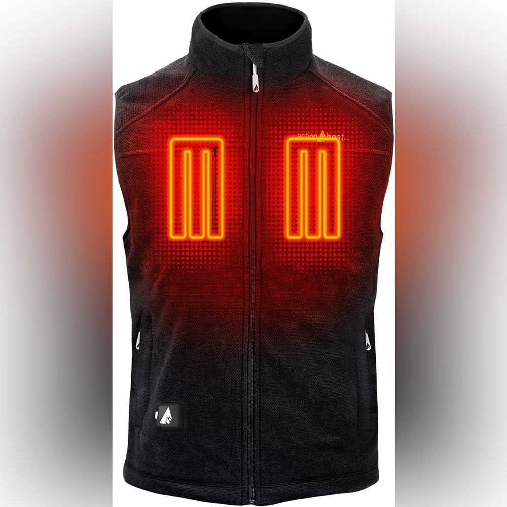ActionHeat Men's 5V Performance Fleece Battery Heated Vest, Size Small